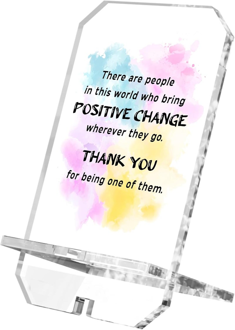 Parxara Appreciation Gifts: Gratitude Gifts for Coworkers, Nurses & Teachers - Desk Decor Phone Holder Stand, 6.8 H x 3.7 W - Image 1
